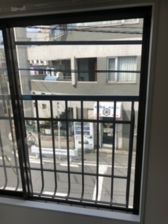 透明網入りガラス
